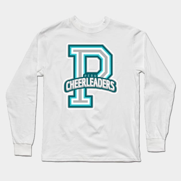 Peru Cheerleader Long Sleeve T-Shirt by Tip Top Tee's